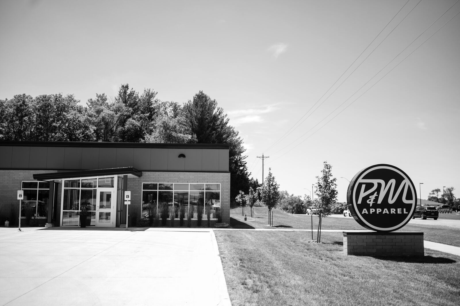 The front entrance of P&M Apparel at 1100 S 5th St, Polk City