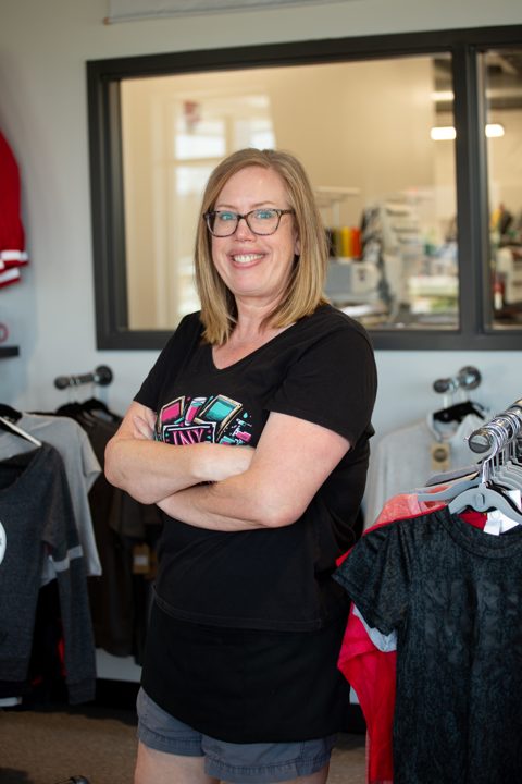 Kim Taylor, production manager, embroidery at P&M Apparel